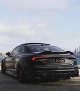 Audi RS5 S5 A5 B9 / B9.5 2017-ON with Aftermarket Parts - Rear Lip Spoiler Pre-preg Carbon Fiber from Karbel Carbon